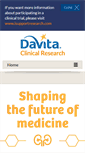 Mobile Screenshot of davitaclinicalresearch.com