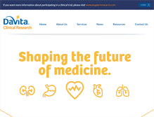 Tablet Screenshot of davitaclinicalresearch.com